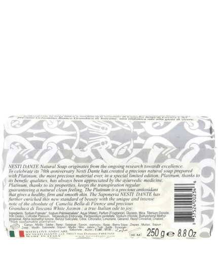 Nesti Dante Luxury Platinum Soap 250g Back