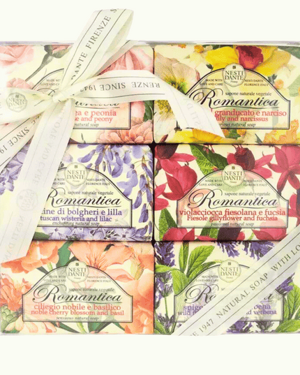Nesti Dante Romantica Soap Assortmentset 6x150g