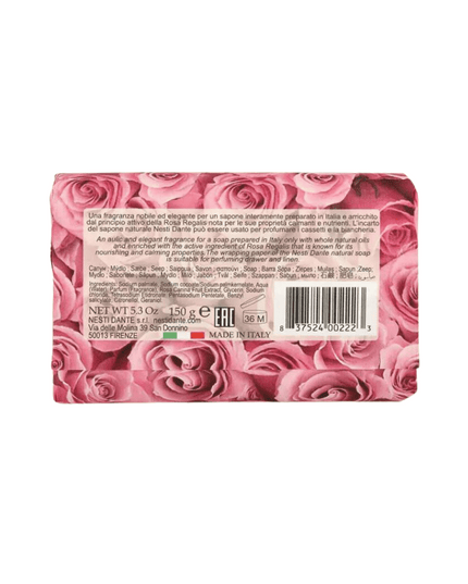 Nesti Dante Rosa Principessa Soap 150g Back