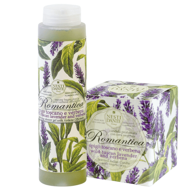 Nesti Dante Tuscan Lavender & Verbena Gift Set ( Candle + Shower Gel )