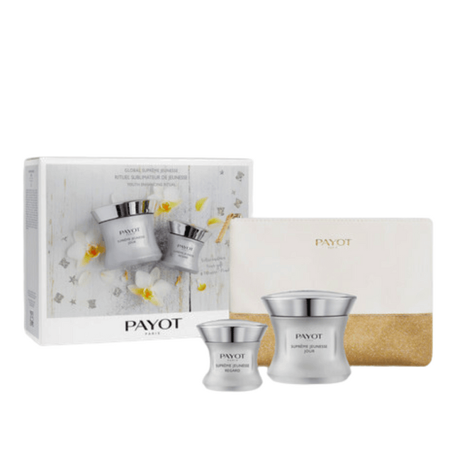 Payot Supreme Jeunesse Set Youth Enhancing Ritual 3Pcs Day Cream,Eye Cream& Free Pouch