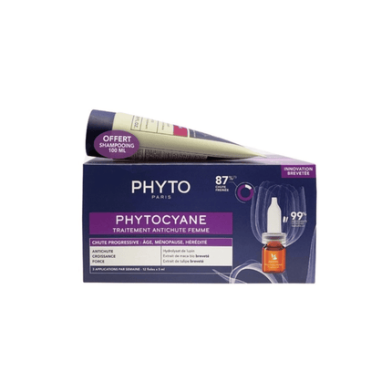 Phyto Phytocyane Progressive Treatment + Shampoo Kit