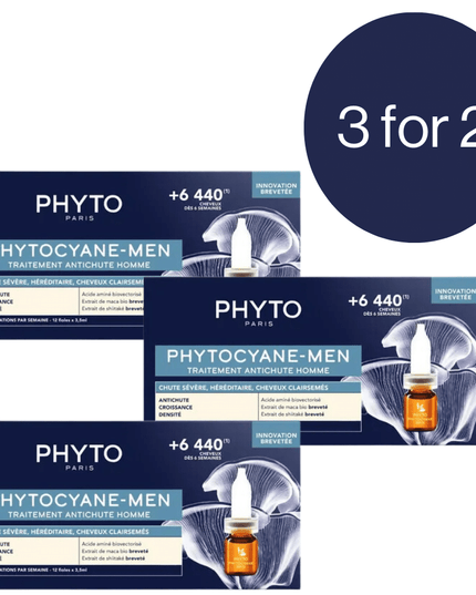 3 Month Supply - Phytocyane Anti-Hair Loss Treatment For Men Bundle