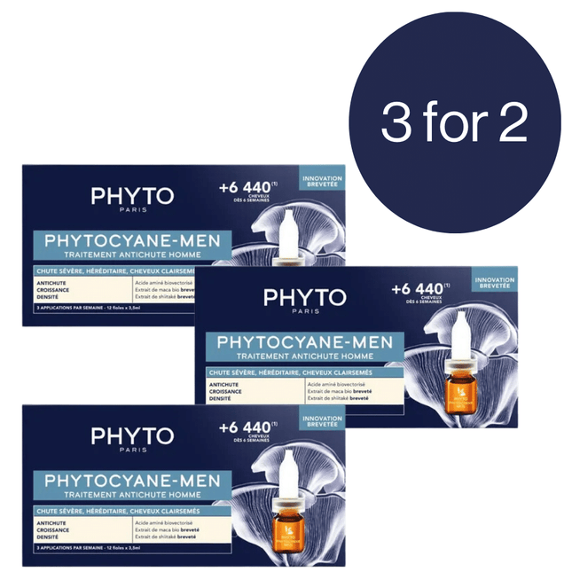 3 Month Supply - Phytocyane Anti-Hair Loss Treatment For Men Bundle