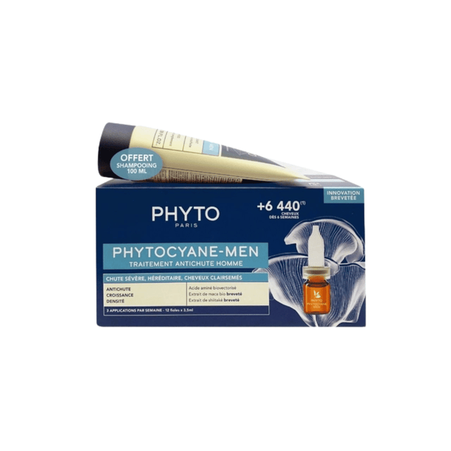 Phyto Phytocyane Phyto Cyan Mens Treatment + Shampoo Kit