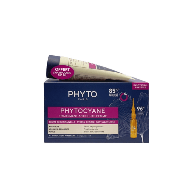 Phyto Phytocyane Reactional Treatment + Shampoo Kit