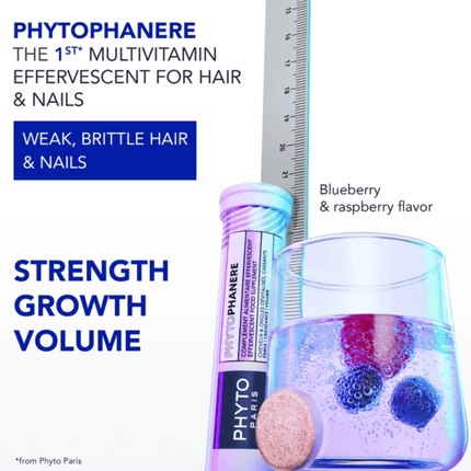Phyto PHYTOPHANERE Effervescent Hair & Nails Dietary Supplement 2x15