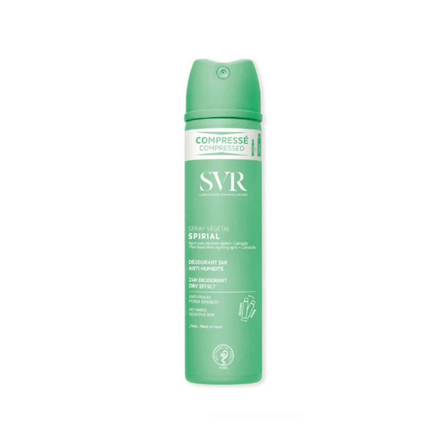 SVR SPIRIAL -VEGETABLE DEODERANT SPRAY 75ML ANTI-HUMIDITY