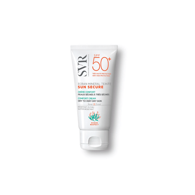 SVR SUN SECURE -MINERAL TINTED CREAM SPF50  DRY TO VERY DRY SKINS 60G