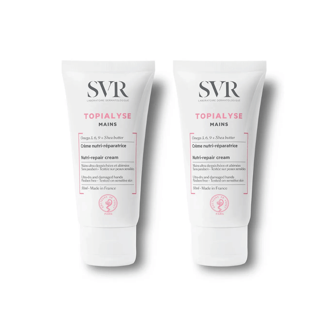 SVR TOPIALYSE NUTRI-REPAIR HAND CREAM  DUO 2x50ML