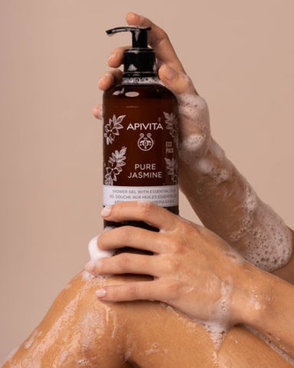 Apivita Pure Jasmine Shower Gel with Essential Oils Ecopack 500ml