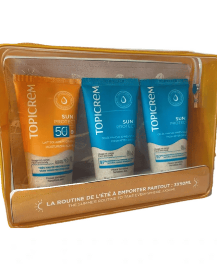 Topicrem Sun TRAVEL KIT (Sun milk + Fresh gel + Shower gel 3x50ml)