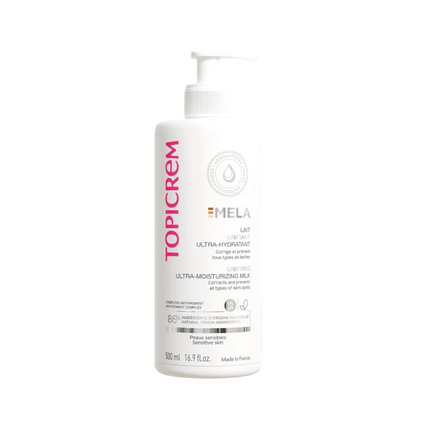 TOPICREM Mela Ultra-Hydrating Unifying Milk Set of 2 x 500 ml