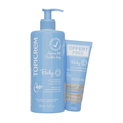Topicrem Protective Milk 500ml + Gentle Gel 75ml