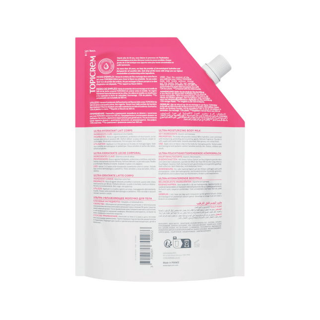 Topicrem Ultra-Moisturizing Body Milk 500ml refill