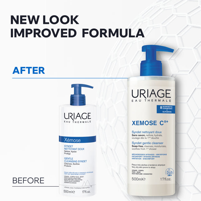Uriage Xemose C8+ Gentle Gel Cream Cleanser 500ml