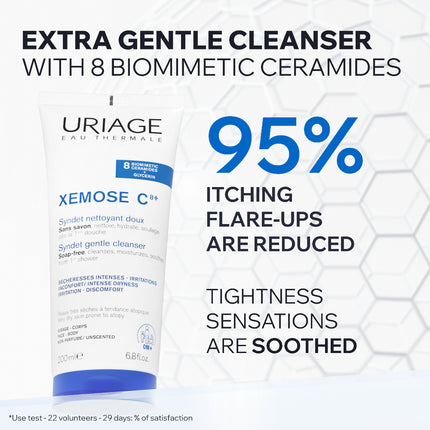 Uriage Xemose C8+ Syndet Gentle Cleansing Syndet 200ml