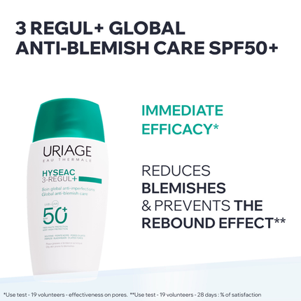 Uriage Hyseac  Very High Protection Fluid  SPF50+ 50ml Bottle