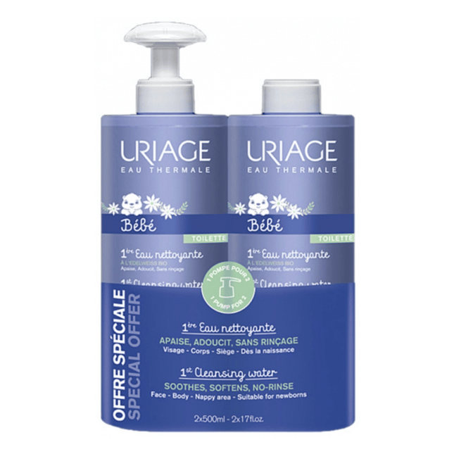 Uriage Baby's 1st  Cleansing Water Duo 2x500ml