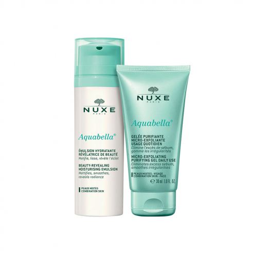 Nuxe Aquabella Revealing Moisturizing Emulsion 50ml + Purifying Micro-Exfoliating Jelly 30ml