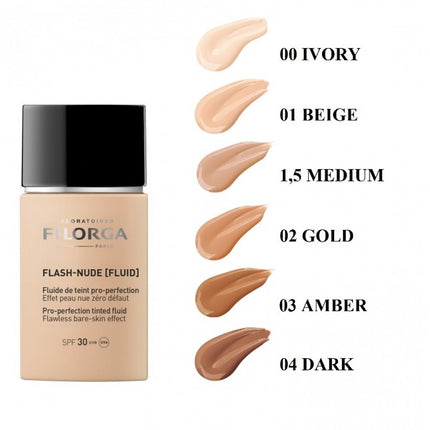 FILORGA FLASH-NUDE [FLUID] SPF 30 30ML -04: NUDE DARK