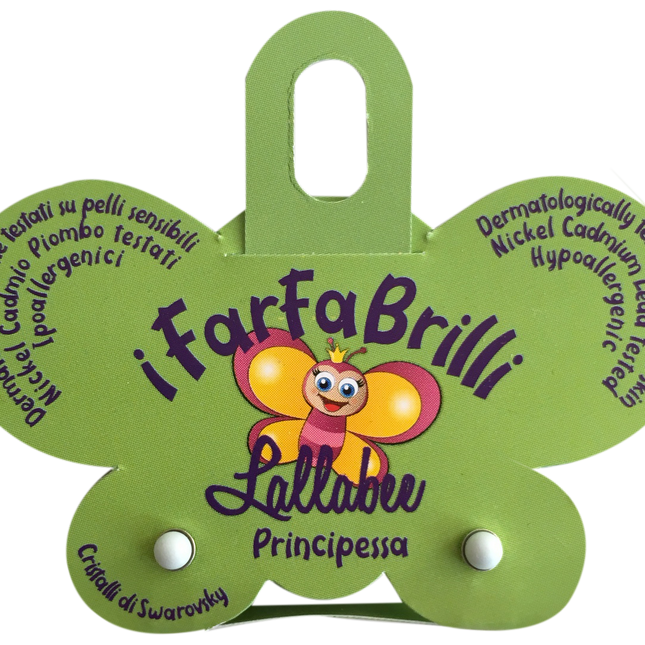 LALLABEE- Farfabrilli Earrings for children (Principessa) WHITE PEARLCosmetics Online IE