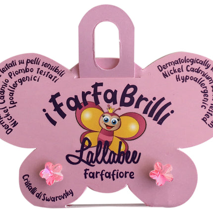 LALLABEE- Farfabrilli Earrings for children (Farfafiore)PINK FLOWERCosmetics Online IE