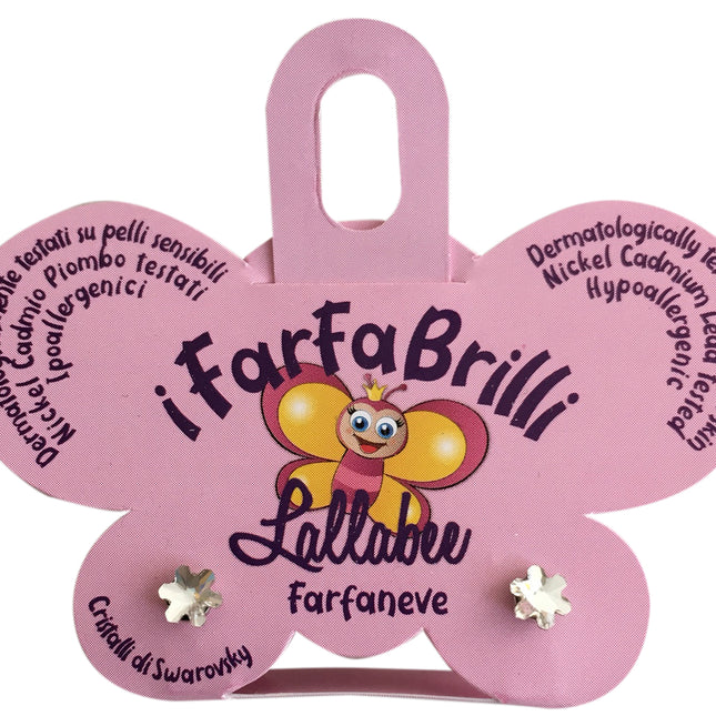 LALLABEE- Farfabrilli Earrings for children (Farfaneve) SILVER FLOWERCosmetics Online IE
