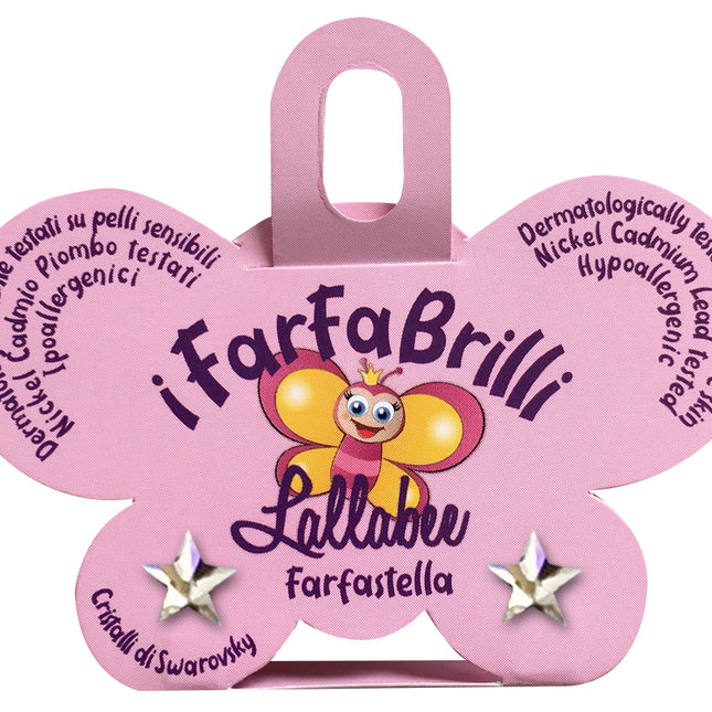LALLABEE- Farfabrilli Earrings for children ( Farfastella) SILVER STARCosmetics Online IE