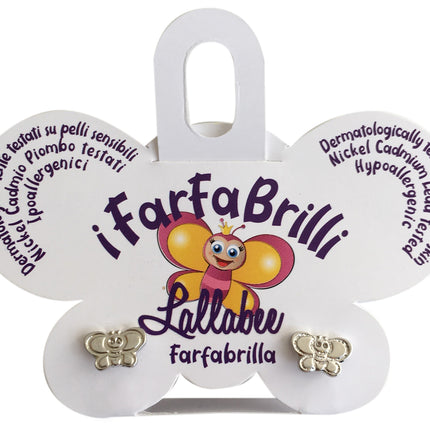 LALLABEE- Farfabrilli Earrings for children (Farfabrilla) SILVER ELEPHANTCosmetics Online IE