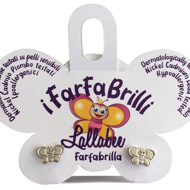 LALLABEE- Farfabrilli Earrings for children (Farfabrilla) SILVER ELEPHANTCosmetics Online IE