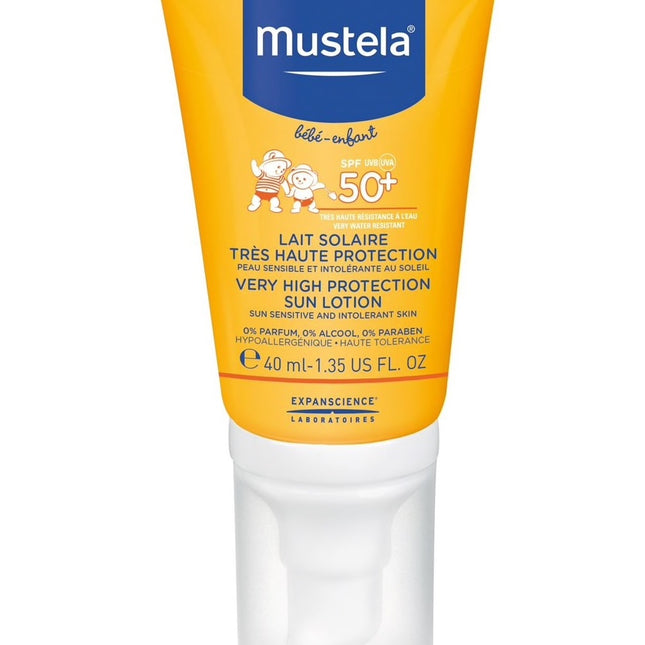 MUSTELA VERY HIGH PROTECTION SUN LOTION SPF 50+ 40ML( F&amp;B)Cosmetics Online IE