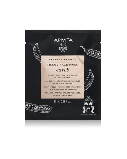 Apivita Express Sheet Mask Carob 20 ml