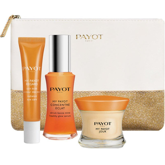 Payot My Payot Set Energizing Ritual 4Pc Day Cream, Eye Cream,Serum & Free Pouch