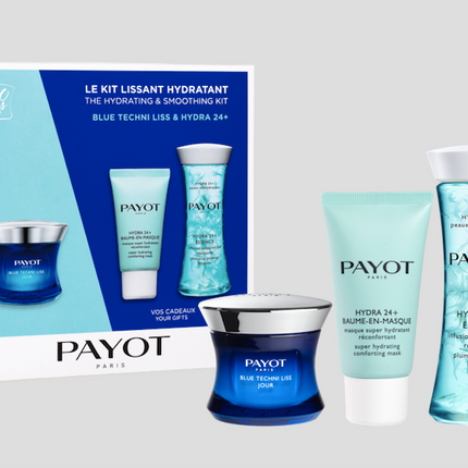 Payot Hydrating & Smoothing Kit Blue Techni &Hydra Essence 3Pc