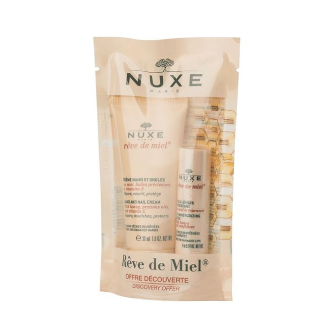 WINTER SALE - Nuxe Rêve de Miel Lip Moisturizing Stick and Hand Cream SetCosmetics Online IE
