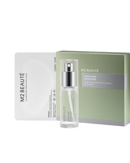 M2 BEAUTÉ Ultra Pure Solutions Hybrid Second Skin Eye Mask Collagen 30ml + 7pce pads