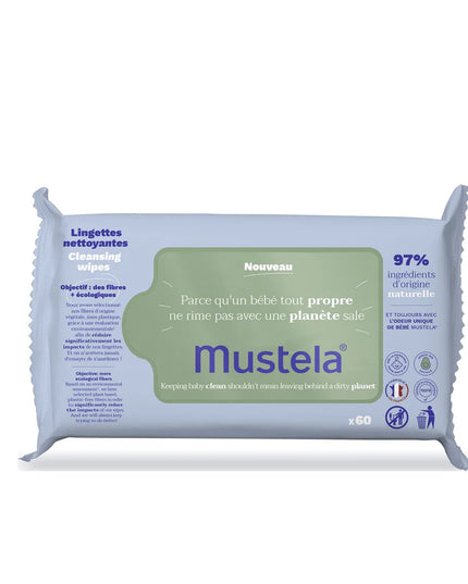 Mustela Organic Cotton Water Wipes 60 Wipes