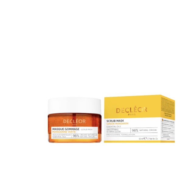 DECLEOR SCRUB MASK (GREEN MANDARIN) GLOWING SKIN 50ML