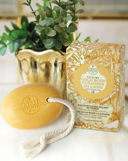 Nesti Dante-Luxury Gold Body Cleanser On a Rope 150gmCosmetics Online IE